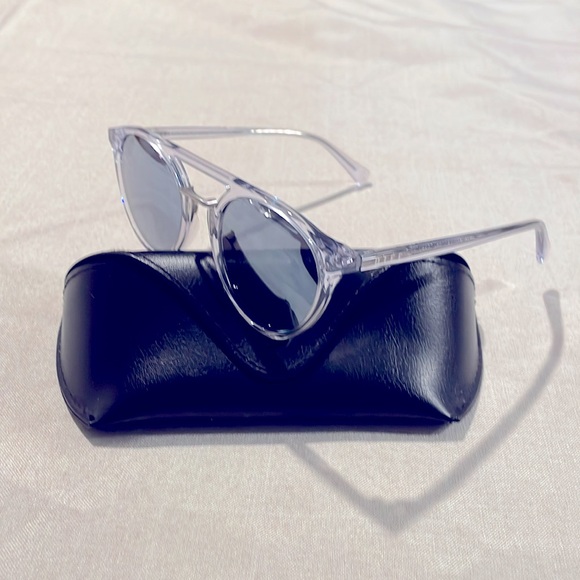 Diff Eyewear Mason Translucent Gray Aviator Style Men's Women's Sunglasses &Case - Picture 4 of 14